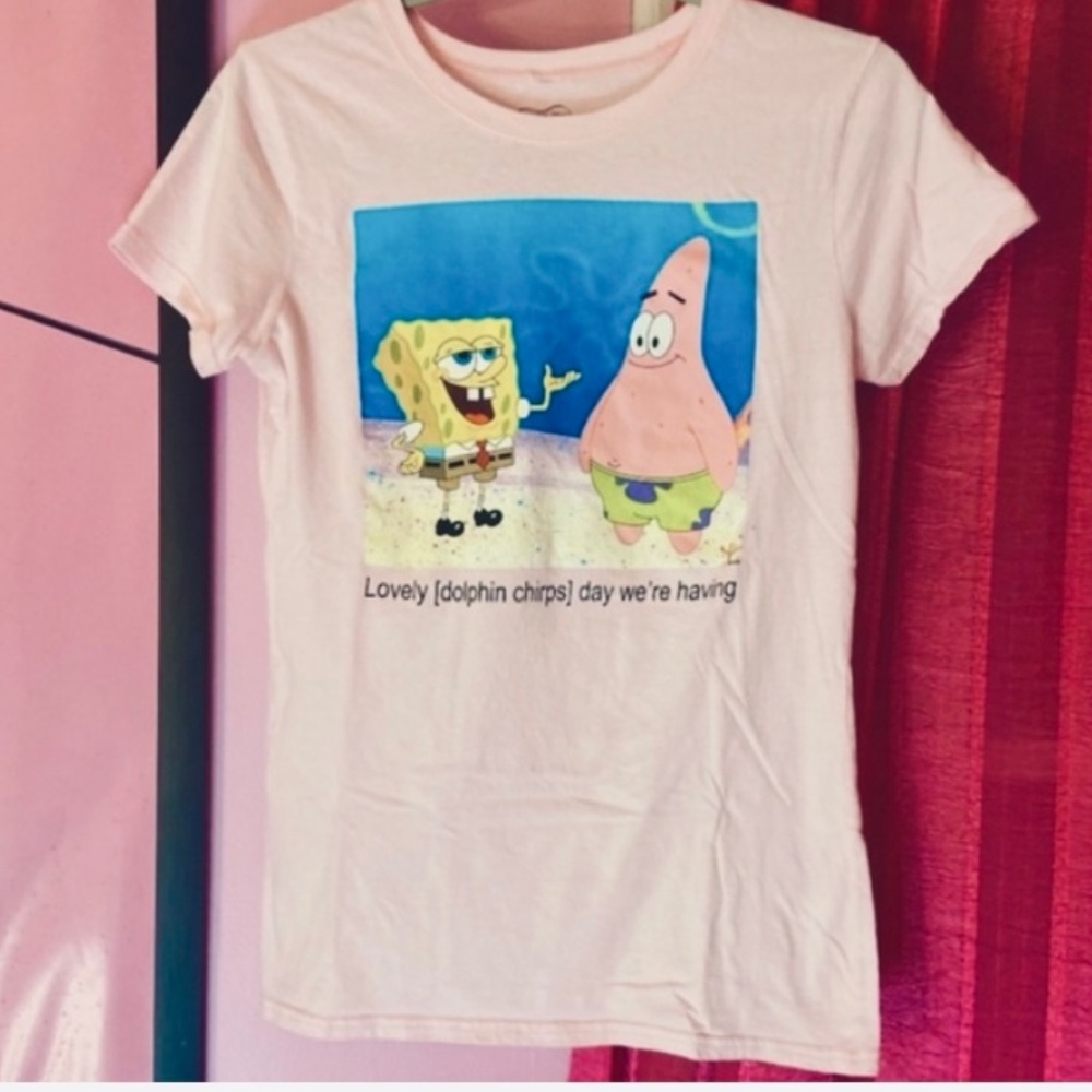 Spongebob “Sailor Mouth” 🐬 Graphic T-Shirt Nickelodeon Cartoon Women’s Medium